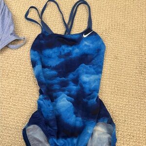 Nike Blue One Piece Swimsuit size 30